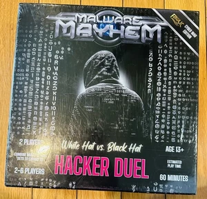 Hacker Duel Malware Mayhem Sombrero Blanco Vs. Sombrero Negro Edición Cyber War Nuevo Sellado - Imagen 1 de 5