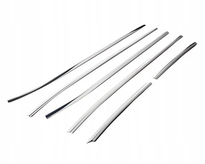 pour Hyundai Tucson IV (NX4E) 2020- Moulures sous vitres latérales Chrome Poli - Photo 1/4