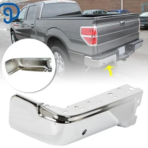 Chrome Bumper Face Bar End Cap For Ford F150 2009-2014 W/ Sensor Holes Rear LH - Picture 1 of 13