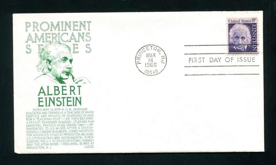 Sc. 1285 Albert Einstein FDC - Anderson - Image 1 of 1