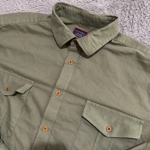 UNTUCKit Mens Long Sleeve Button Up Shirt Olive Green/Orange Size 2XL - Picture 1 of 5