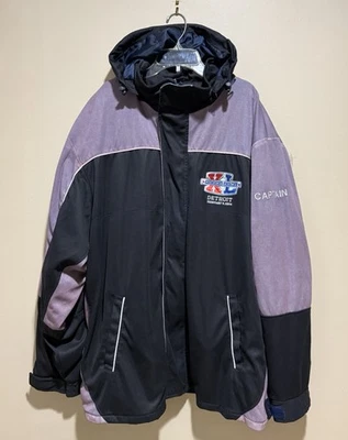 Jaqueta Captain Masculina Oficial NFL Super Bowl XL Detroit 2006 XL Steelers Preta LEIA - Imagem 1 de 4