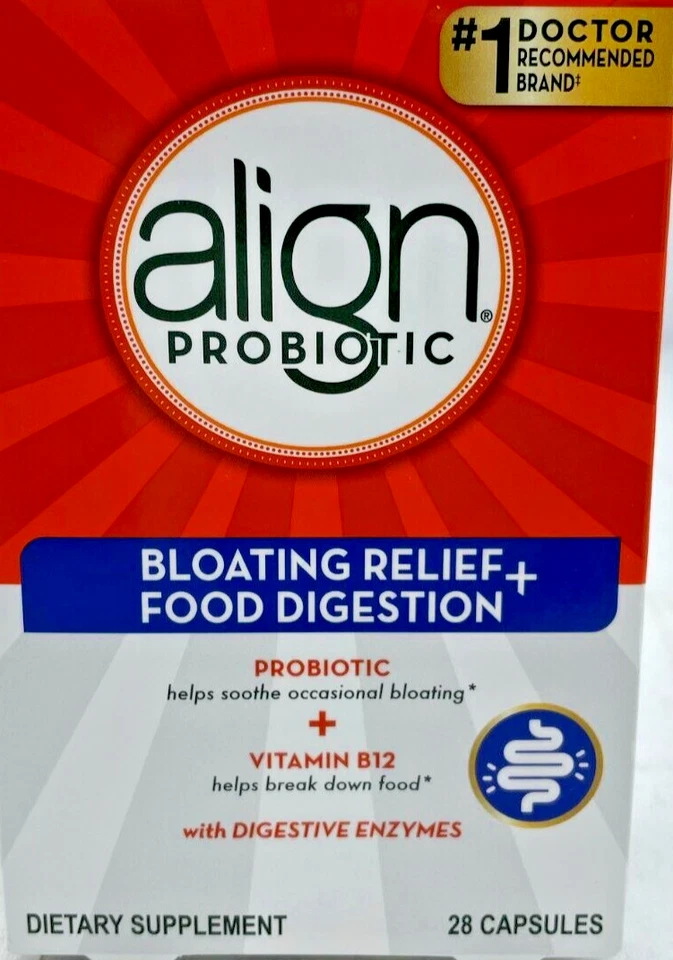 Align Probiotic Bloating and Gas Relief and Food Digestion - 28 Cap exp 1/2027+ - Image 1 of 1