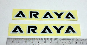Nos Old School BMX Buje Calcomanía Adhesiva para Llanta ARAYA 7X C Negra - Imagen 1 de 1