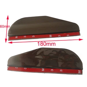Black Rear View Side Mirror Rain Board Eyebrow Guard Sun Visor Car Accessories - Picture 1 of 8