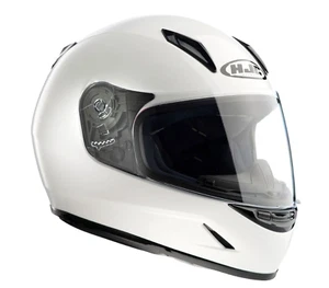 Motorradhelm für Kinder, Integralhelm Größe:M von HJC CL-Y Solid/Weiss - Bild 1 von 8
