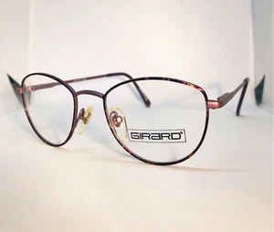 True Vintage Girard Matte Violet w/ Subtle Colorful Rims Eye Eyeglass Frames NOS - Picture 1 of 7