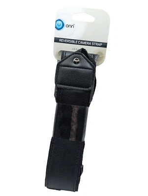 Correa para el cuello de cámara NUEVA Onn Reversible DSLR 4' 9" Negro Gris Soporta hasta 70 lb  Foto 1 de 2