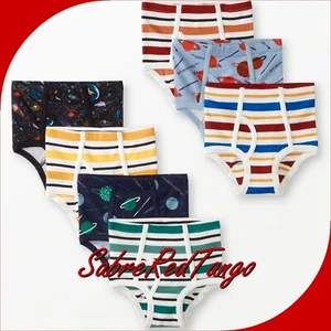 NWT HANNA ANDERSSON ORGANIC UNDERS CLASSIC BRIEFS BOYS SPACE PACK XL 160 14 16 - Picture 1 of 2
