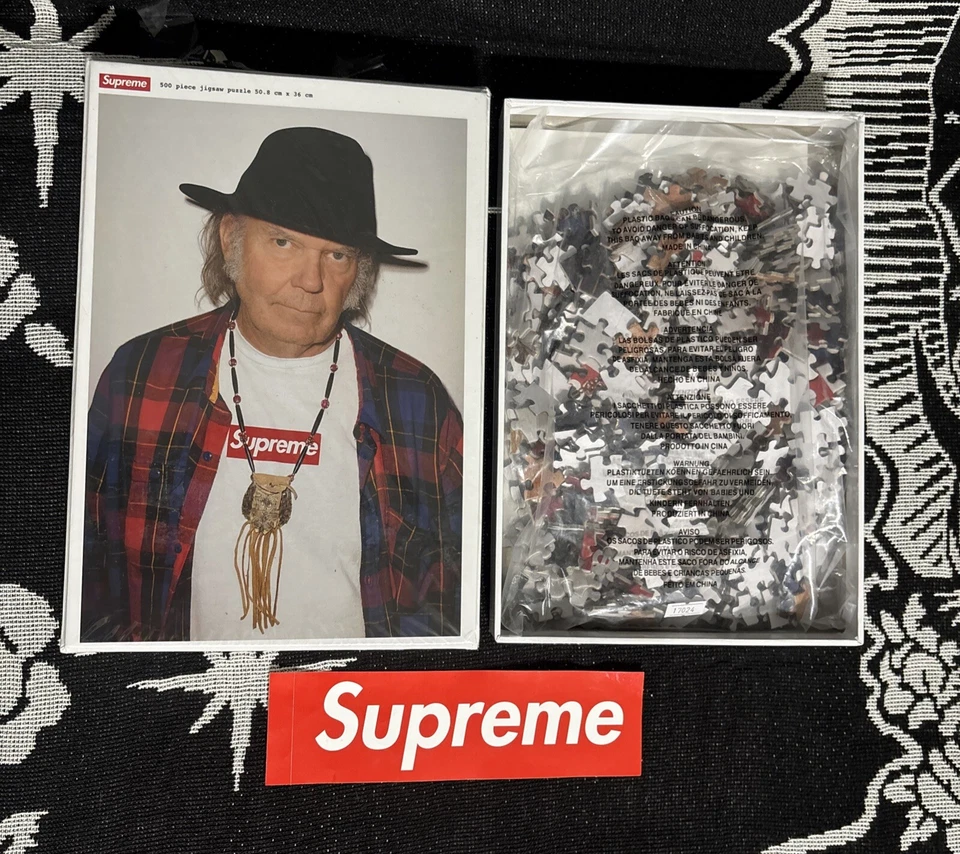 Unreleased Supreme Neil Young Puzzle & Poster 🧩 2015 Supreme Neil Young Collab - Image 1 of 4