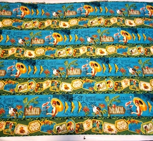 Diario de viaje tropical estampados Wilmington 5 yardas 44/45 patrón archivado - Imagen 1 de 11