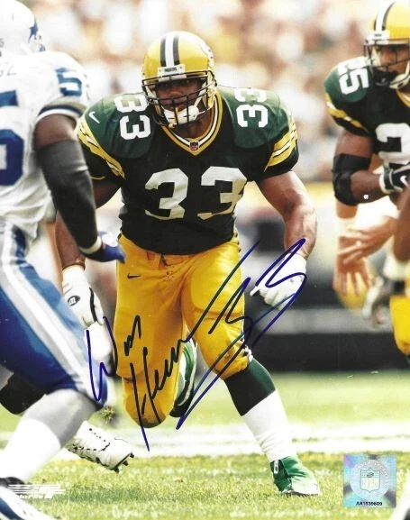 Autographed WILLIAM HENDERSON Green Bay Packers 8x10 Photo w/COA - Image 1 of 1