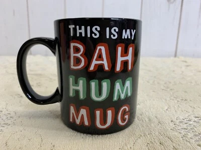 This is My Bah Hum Taza Navidad Taza de Café o Taza Negro Blanco Rojo Verde Foto 1 de 4