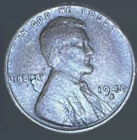 1940 wheat penny retained lamination error Cover