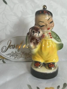 EARLY Josef Originals Of California Wee Ching With Puppy, 1945 - 1962 - Picture 1 of 9