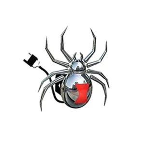 Hitch Critters Animated Ball Hitch Cover and Brake Light - Black Widow - Picture 1 of 5