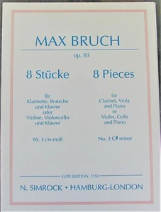 Max Bruch trio No.3 of Op.83 - Picture 1 of 1