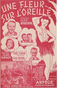Partition alt partitur sheet music - Fox Chanté - Une fleur sur l'oreille - Picture 1 of 1