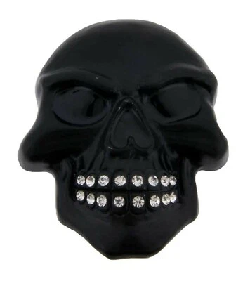 Fivela de cinto caveira masculina feminina metal dourado fantasia de festa de Halloween grande - Imagem 1 de 4