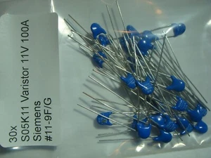 30x S05K11 Varistor 11V 100A Siemens #11-9F/G#15k - Imagen 1 de 4