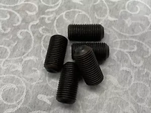 5 Pcs 1/2" - 20 X 1" Black Oxide Socket Set / Grub Screws CUP Point - Picture 1 of 4