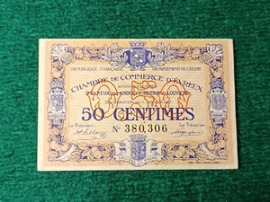 Billet de Nécessité - Chambre de commerce EVREUX - 50 CTS - 1917 TTB+ - Imagen 1 de 2