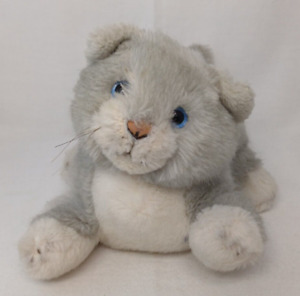 Merrythought Grey And White Cat Vintage Plush Toy