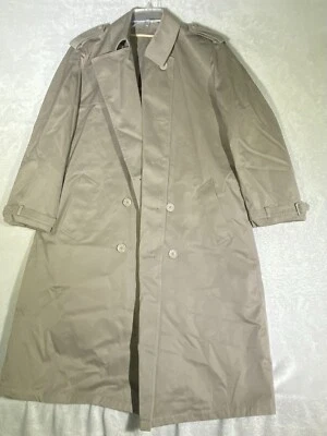 Vintage Silver Cloud Trench Coat Men’s Size 42 Beige Tan Overcoat Thermolite - Image 1 of 4
