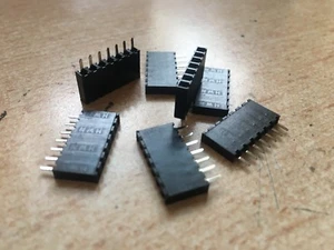 Harwin M20-9820706 7 Way 0.1” Vertical Single row PCB Socket 5 pieces Z2989 - Picture 1 of 3