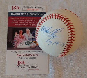 MIKE FLANAGAN Autographed Tri Signed ROMLB Baseball MLB JSA Orioles Inscription - Picture 1 of 3