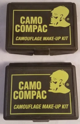 Dos NUEVO Camuflaje Compac Tres Colores con Espejo Camuflaje Kit de Maquillaje Hunter Spec. Foto 1 de 4