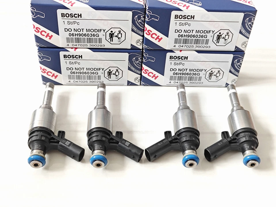 4PCS BOSCH Fuel Injectors 06H906036G Fit For VW GTI AUDI A3 A4 A5 Q5 2.0T New Foto 1 de 4