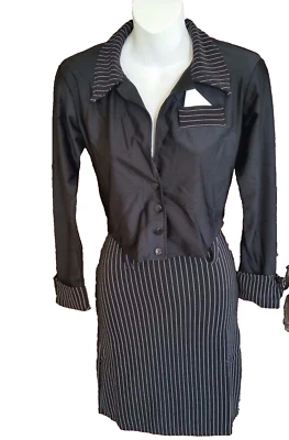 Forplay Womens Blazer Skirt S/M 2 Piece Halloween Costume Mafiosa Gangster Girl - Image 1 of 4