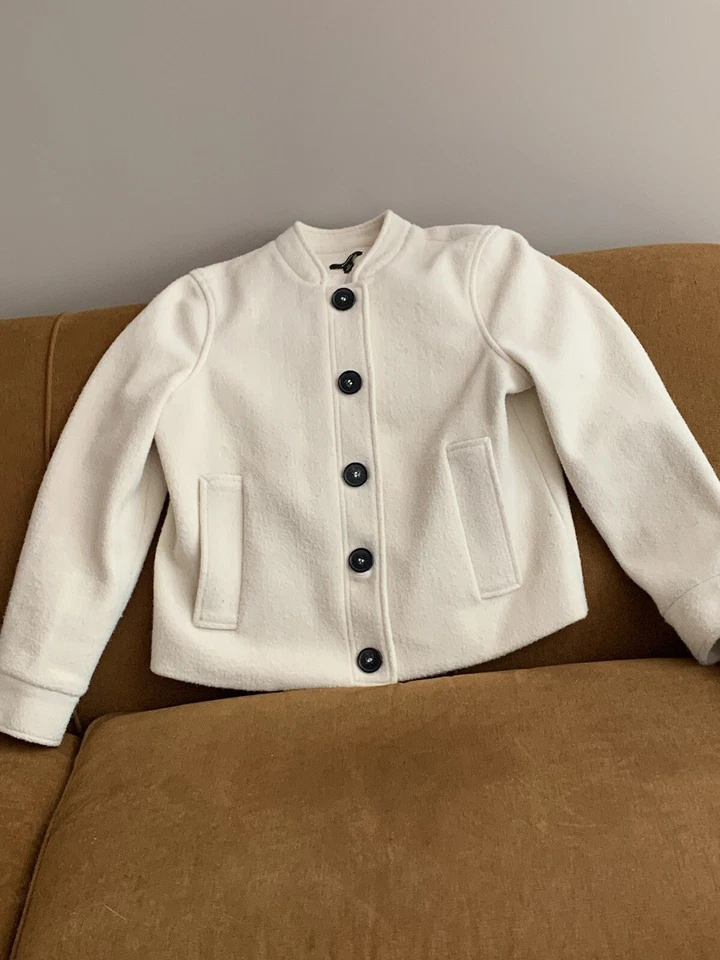 Hermosa chaqueta de lana vintage Alfani Nehru para mujer talla PM para otoño! Foto 1 de 4