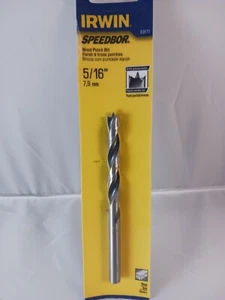 Irwin Tools, 49615, SPEEDBOR Brad Point Drill Bit for Wood, 5/16", Qty. 1 - Picture 1 of 3