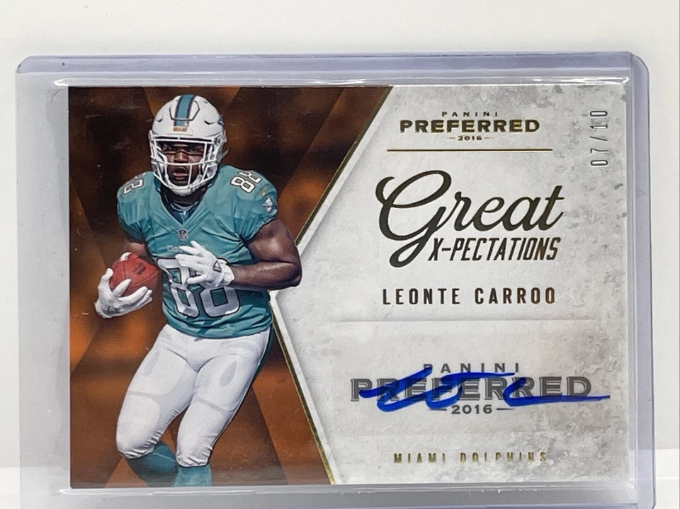 2016 Panini Preferred - Great X-Pectations Gold #358 Leonte Carroo /10 (AU, RC) - Image 1 of 2