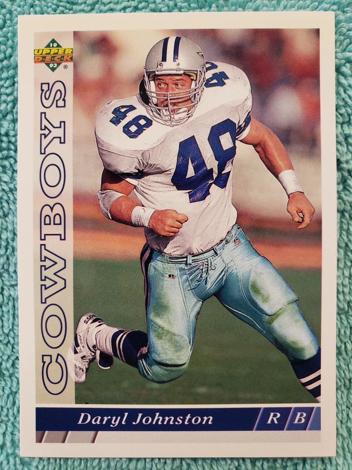 1993 UPPER DECK DARYL JOHNSTON #142 DALLAS COWBOYS