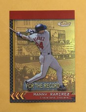 2000 Topps Finest For The Record Manny Ramirez   FR  8A    290/325