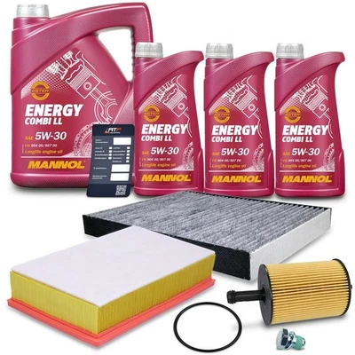 BESTPRICE INSPEKTIONSPAKET A + 8L 5W-30 MOTORÖL FÜR VW T5 BUS 1.9 / 2.5 TDI BJ 03 BIS 09