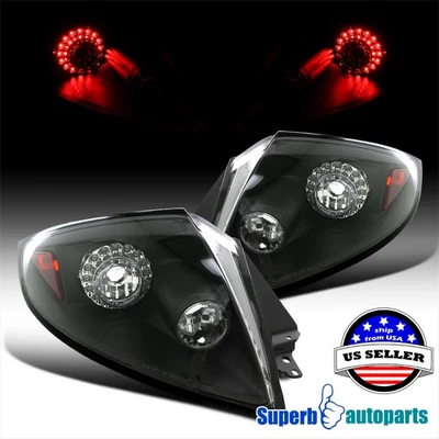 Fits 2006-2011 Mitsubishi Eclipse LED Tail Lights Black Replacement - Image 1 of 4
