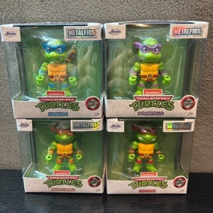 Teenage Mutant Ninja Turtles Set of 4 Diecast Figures Key Chains Metalfigs Jada - Picture 1 of 6