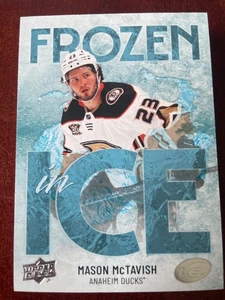 24-25 UPPER DECK ICE FROZEN ICE - MASON MCTAVISH #FI-25 RIPPED - ANAHEIM DUCKS - Bild 1 von 2