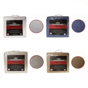 4 Color Choice - 100% Natural Cotton Blanket - SINGLE QUEEN KING - Picture 1 of 6