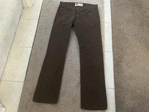 Levi Mens/Boys Brown Corduroy 513 Slim Straight Jeans Size 16Reg (28x28) - Picture 1 of 7
