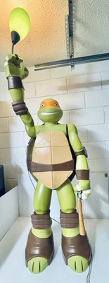 MICHELANGELO 48" ADOLESCENTE MUTANTE NINJA TORTUGA LÁMPARA FIGURA JAKKS (Leer Disco) Foto 1 de 4