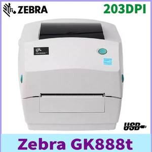 Zebra GK888T 203DPI USB Label Thermodrucker 4"/s Druckgeschwindigkeit - Picture 1 of 10
