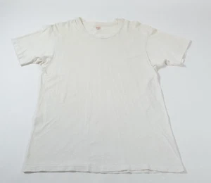 Vintage 70s Hanes White Cotton T-Shirt Size L (Fits Like M) - Picture 1 of 11