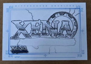 Rittenhouse Xena Art & Images Logo Sketch Card - Unissued - Picture 1 of 3