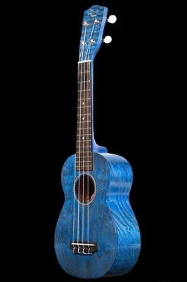 Ukelele Ohana Modelo SK-15W BL Azul Soprano Todo Madera de Sauce con Bolsa de Concierto - BLEM Foto 1 de 4