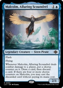 Malcolm, Alluring Scoundrel NM #63 Promo Pack: The Lost Caverns of Ixalan MTG - Picture 1 of 1